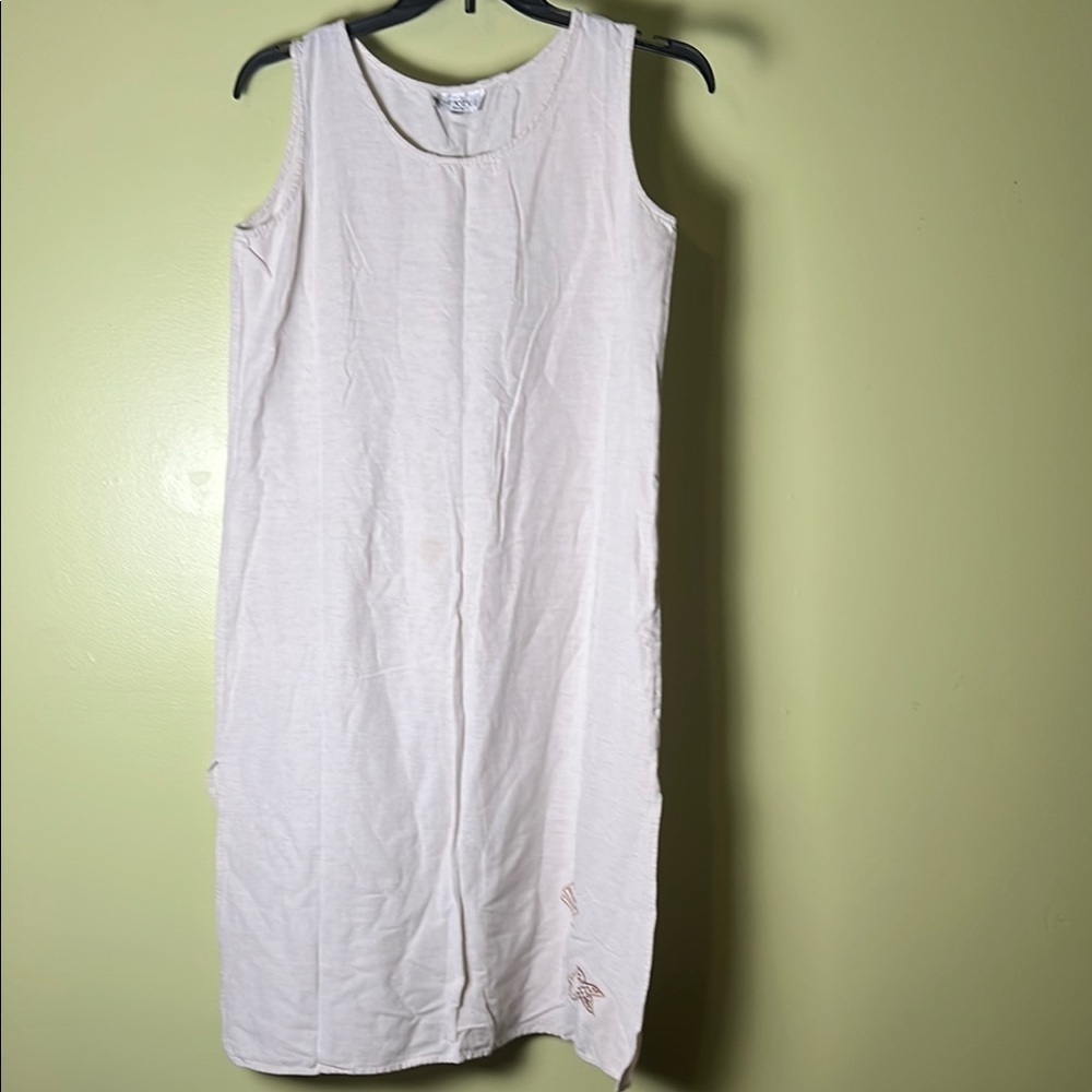 Kaktus Cream summer,  long,Sleeveless Top, sun dress.